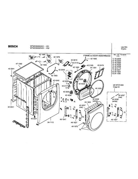 Bosch Nexxt 300 Series Washer Parts Diagram