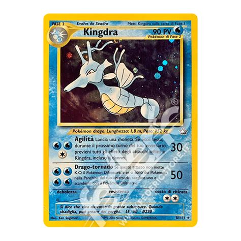 008 111 Kingdra Holo Unlimited IT MINT Federicstore