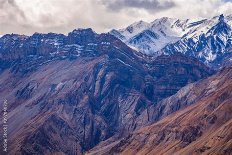 Himalayas Fold Mountains Form When Two Tectonic Plates Move Towards