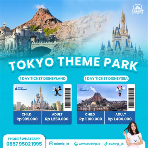 Tiket Masuk Tokyo Disney Theme Park 2024 Asia Trip