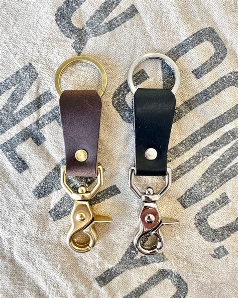 leather key clip artifact   usa