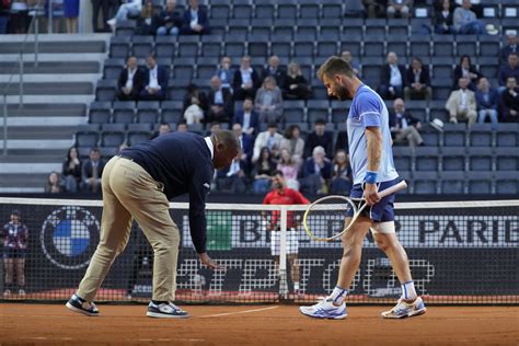 Tennis Masters 1000 de Rome Djokovic domine le Français Corentin Moutet