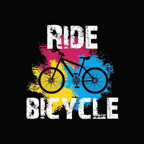 Premium Vector Bicycle T Shirt Design Bicycle L Typography Vector