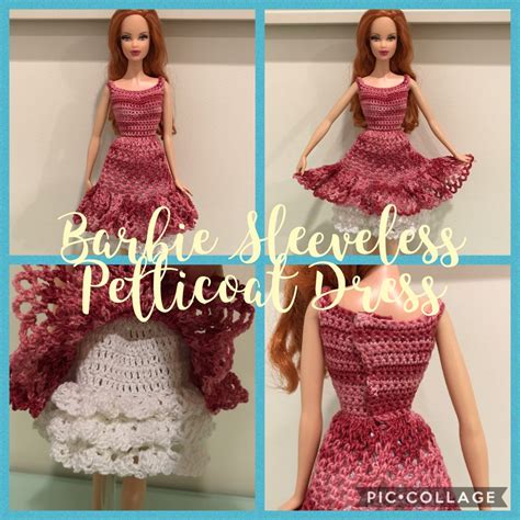 Barbie Sleeveless Petticoat Dress Free Crochet Pattern Hubpages