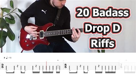 20 Badass Drop D Guitar Riffs With Tabs YouTube