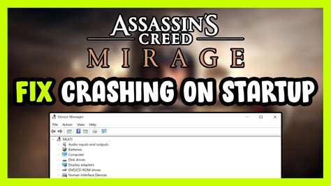 How To FIX Assassins Creed Mirage Crashing On Startup YouTube