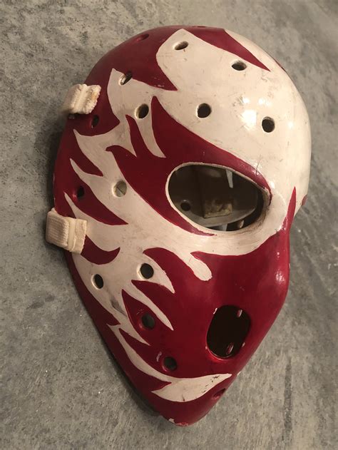 Dan Bouchard Mask — Game Worn Goalie Jerseys