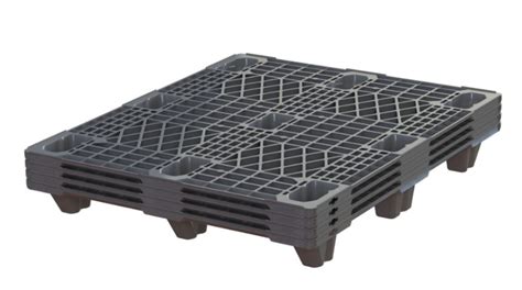 48 X 40 One Way Nestable Plastic Pallet Open Deck