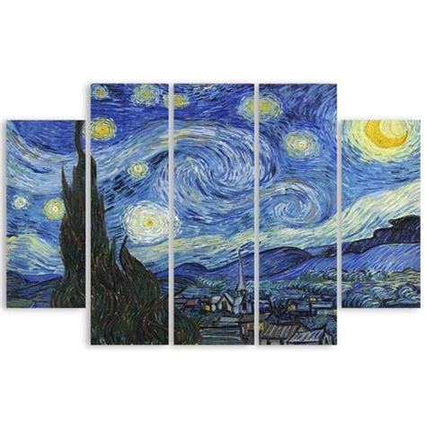 Tableau Impression Sur Toile Nuit Toil E Vincent Van Gogh Cm