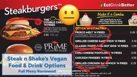 Steak N Shake Vegan Food And Drinks 2023 Menu And Options