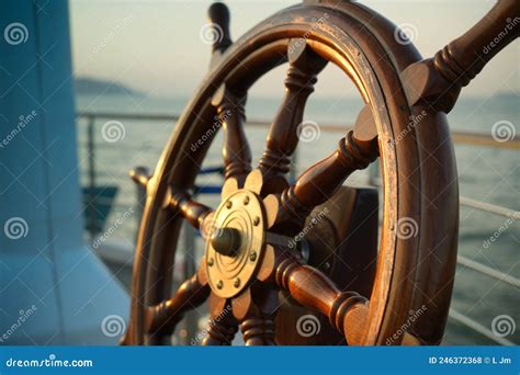 Rudder of sea cruise ship stock photo. Image of cruise - 246372368