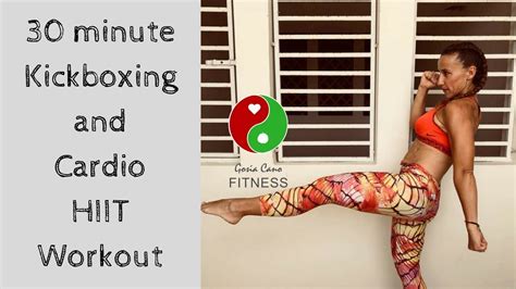 30 Minute Kickboxing And Cardio Hiit Workout Youtube