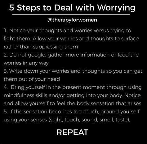 Steps To Deal With Worrying Artofit