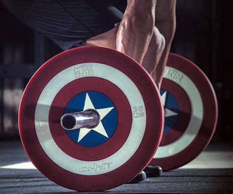 Captain America Barbell Plates Captain America Marvel Captain