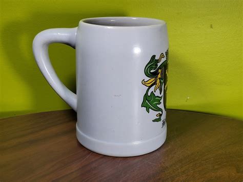 Vintage Ceramic German Style Beer Stein Mug Heidelberg Coat Of Arms