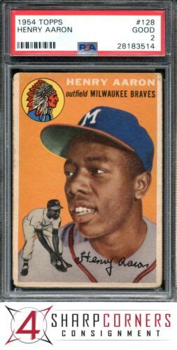 Topps Henry Hank Aaron Rc Braves Hof Psa Ebay