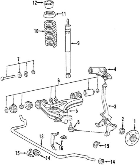 Mercedes Benz Front Suspension Diagram