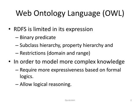 PPT Web Ontology Language OWL PowerPoint Presentation Free