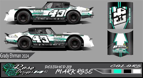 Grady Ehrmans 2024s1 iracing dirt street stock wrap by Mark R Rose ...