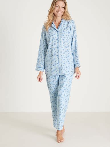 Pyjama En Flanelle Pur Coton Daxon Femme Daxon