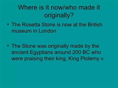 The Rosetta Stoneby Maggie Ppt