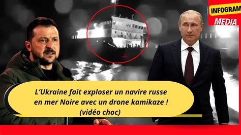 Comment lUkraine a coulé un pétrolier russe avec un drone en mer Noire