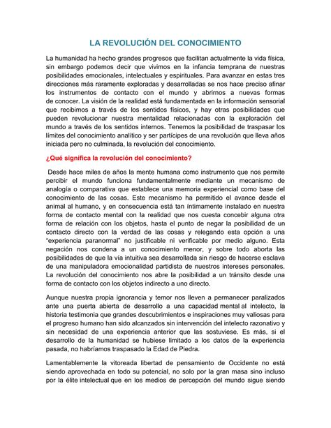 La Revolucion Del Conocimiento Pdf