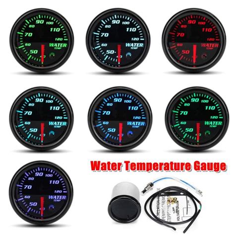 Universal Mm Car Color Led Gauge Mechanical Boost Psi Bar Oil