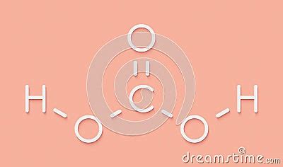 Carbonic Acid Molecule Formed When Carbon Dioxide Is Dissolved In
