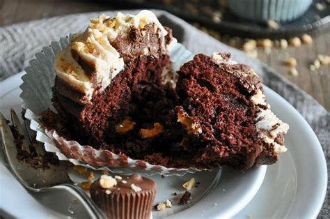 Devil S Food Cupcakes With Peanut Butter And Chocolate Twirled Frosting