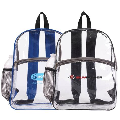 Custom Printed Clear Bags for Work | Arlington VA College Games, Clear ...