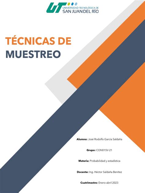 Técnicas De Muestreo Pdf Muestreo Estadísticas Metodología