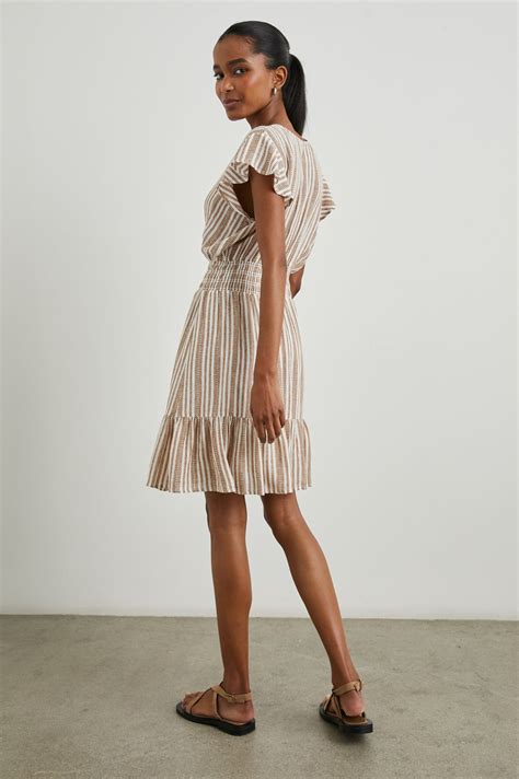 Tara Dress Palo Santo Stripe Rails