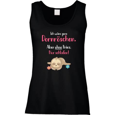 Funshirt Wei Oder Schwarz Als Tanktop Oder Shirt Dornr Schen