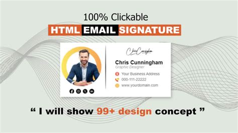 Design Clickable Html Animated Email Signature By Gayanfuntime Fiverr