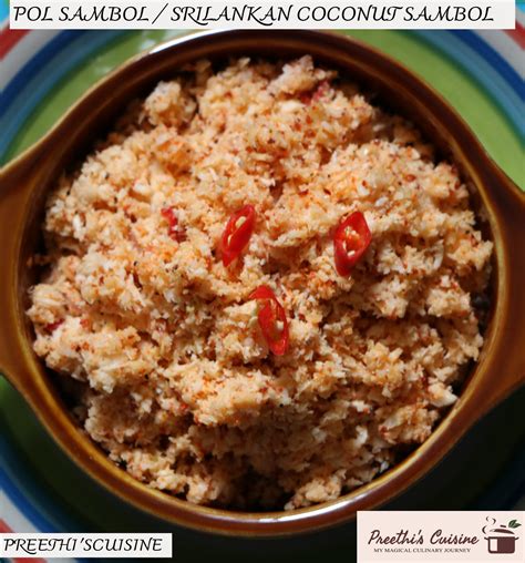 Pol Sambol Srilankan Coconut Sambol Preethis Cuisine