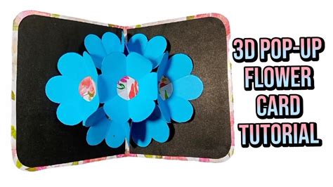 🌷diy🌷 3d Pop Up Flower Card Tutorial Sbartsandcrafts Youtube