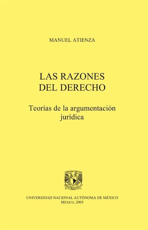 Las razones del derecho Teorías de la argumentación jurídica FreeLibros