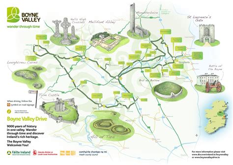 The Boyne Valley Drive - Route Map