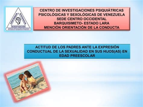 Actitud De Los Padres Ante La Expresi N Conductual De La Sexualidad En