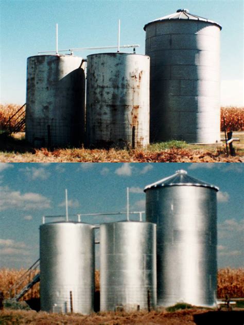 Grain Silo Painting Photos - Grain Bin Painters