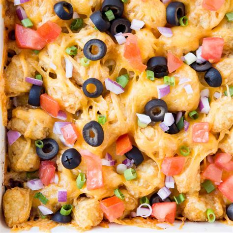 Taco Tater Tot Casserole Recipe ⋆ Real Housemoms