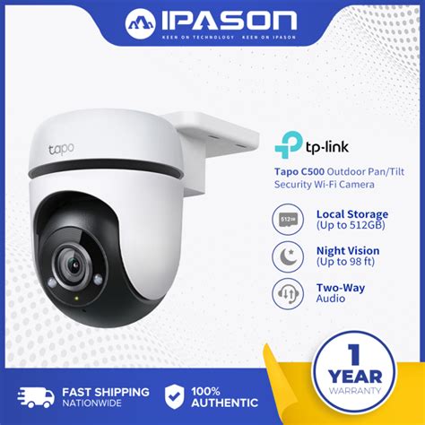 Tp Link Tapo C500 Outdoor Pan Tilt Security WiFi Camera 1080p Full HD