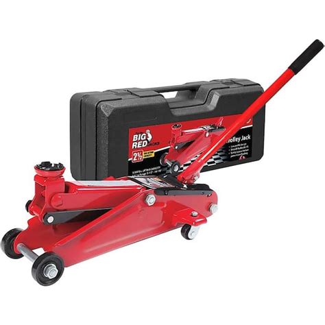 Big Red 2 5 Ton Trolley Floor Jack With Carrying Case T825013s1 The Home Depot