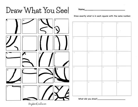 Best Mystery Grid Drawing Worksheets Printables Artofit