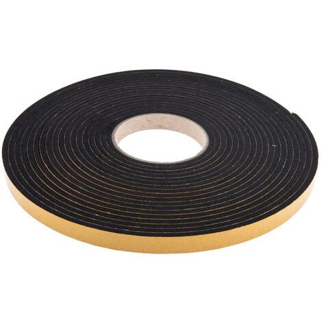 Ruban Mousse EPDM RS Pro Longueur 10m Largeur 15mm Noir