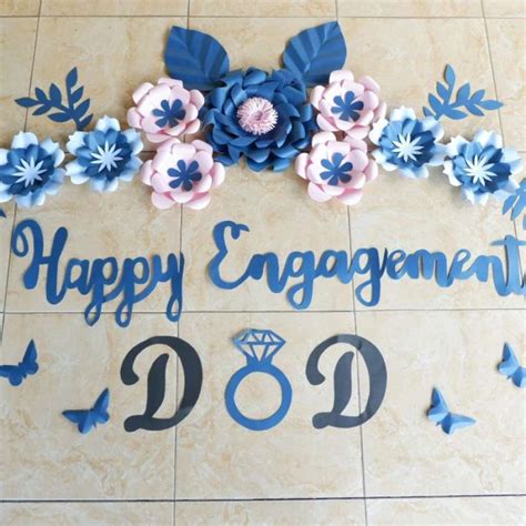 Jual Ready Paper Flower Dekorasi Backdrop Bunga Kertas Lamaran