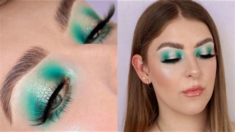 Glittery Mint Green Halo Eye Tutorial Bperfect Carnival Xl Pro