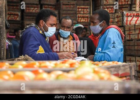 Addis Ababa Ethiopia 9th Sep 2022 A Vendor Is Seen At Shola Market