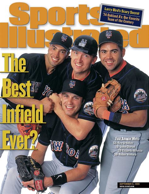 New York Mets The Best Infield Ever Sports Illustrated Cover Photograph